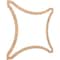 Ekena Millwork 47 14W x 47 14H x 14T Large Lilley Decorative Fretwork Wood Ceiling Panels, Hickory CELW47X47X0250LEYHI - alternate 9